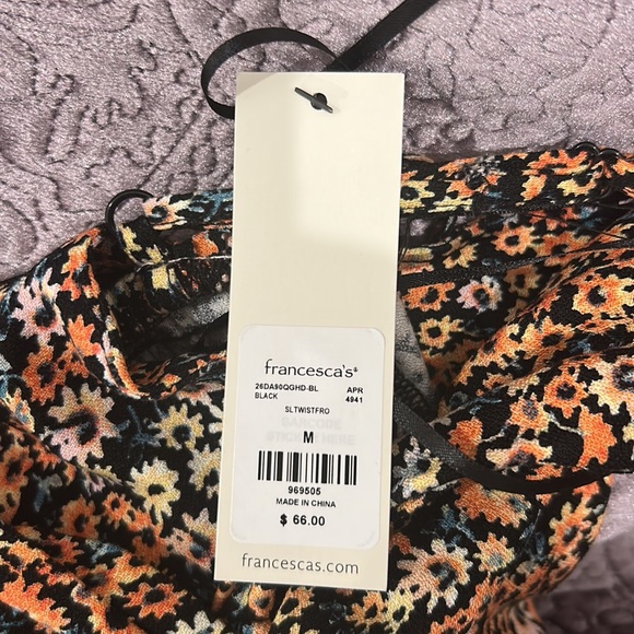 Francesca’s Floral Jumpsuit, Size Medium - Picture 10 of 11